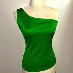 GUESS - Green one shoulder top